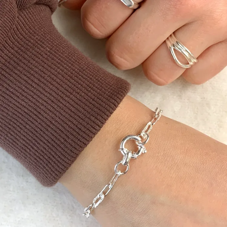 armbånd i sølv  x 3,5 mm