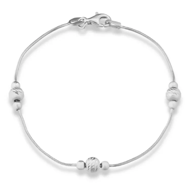 kulekjedearmbånd i sølv  x 6,1 mm