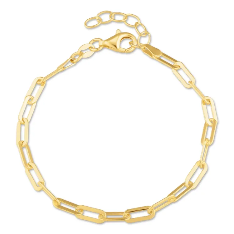 armbånd i forgylt sølv  x 4,0 mm 