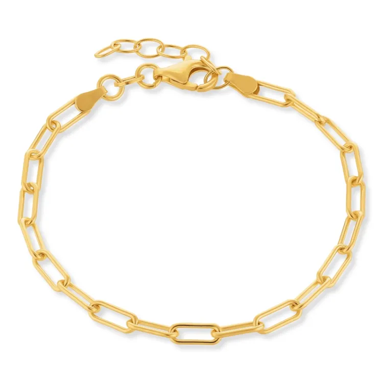 armbånd i forgylt sølv  x 3,6 mm 
