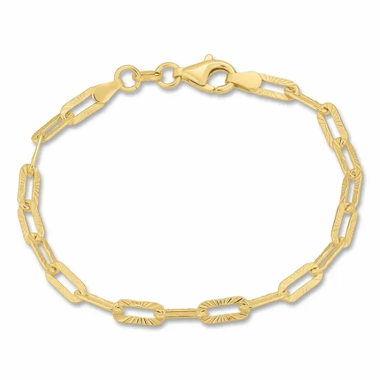 armbånd i forgylt sølv 17, 18cm x 4,0 mm