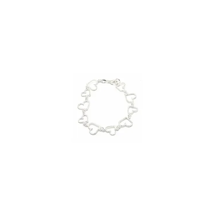 Hjertearmbånd i sølv x 11,4 mm