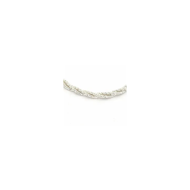 Vridd armbånd i sølv x 2,5 mm