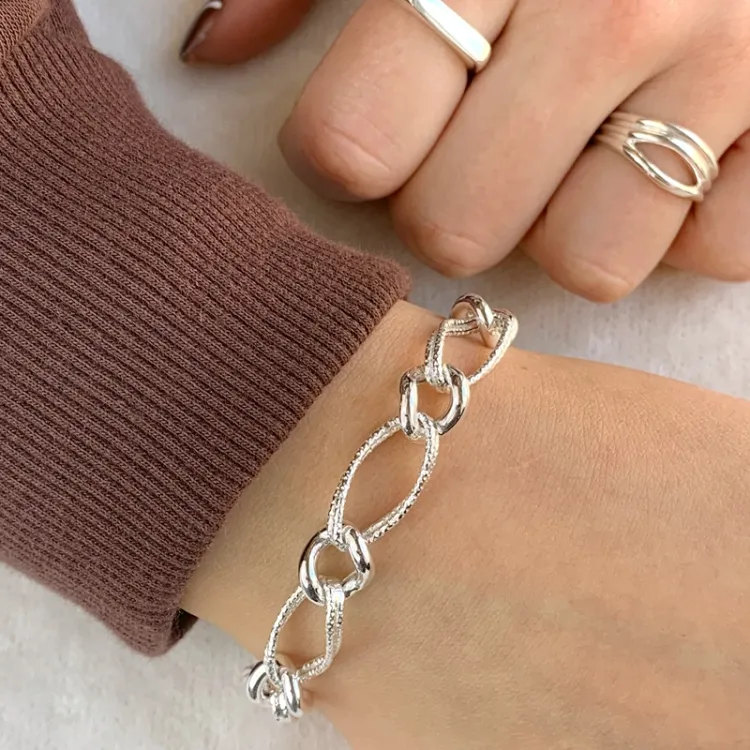Armbånd i sølv x 9,4 mm