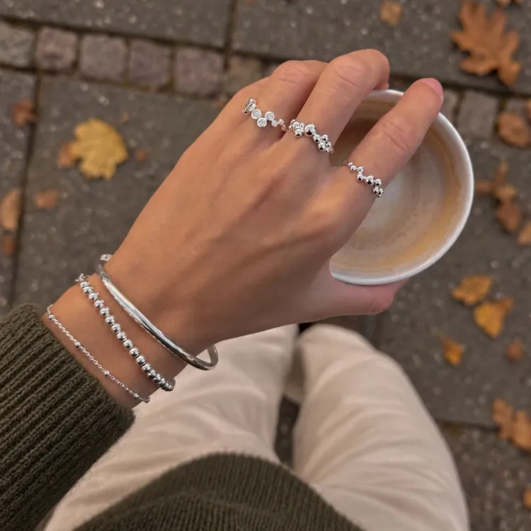 Armbånd i sølv  x 4,0 mm
