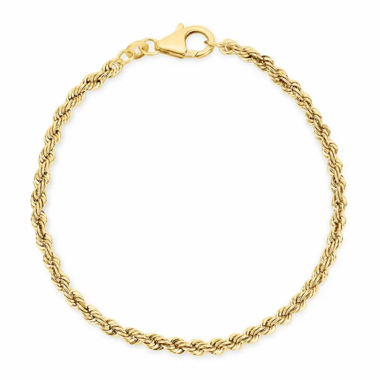 BNH cordel armbånd i 8 karat 17 cm x 3,2 mm