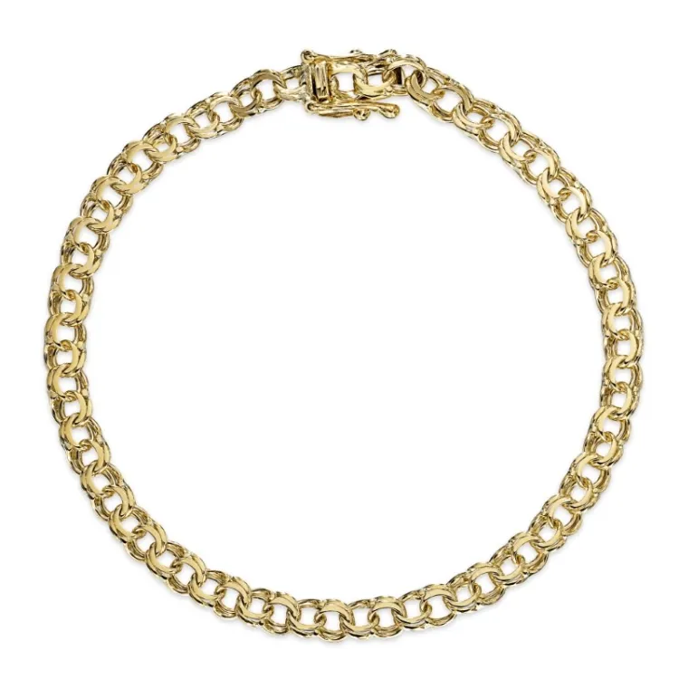 BNH Bismark armbånd i 14 karat gull 17 cm x 4,0 mm