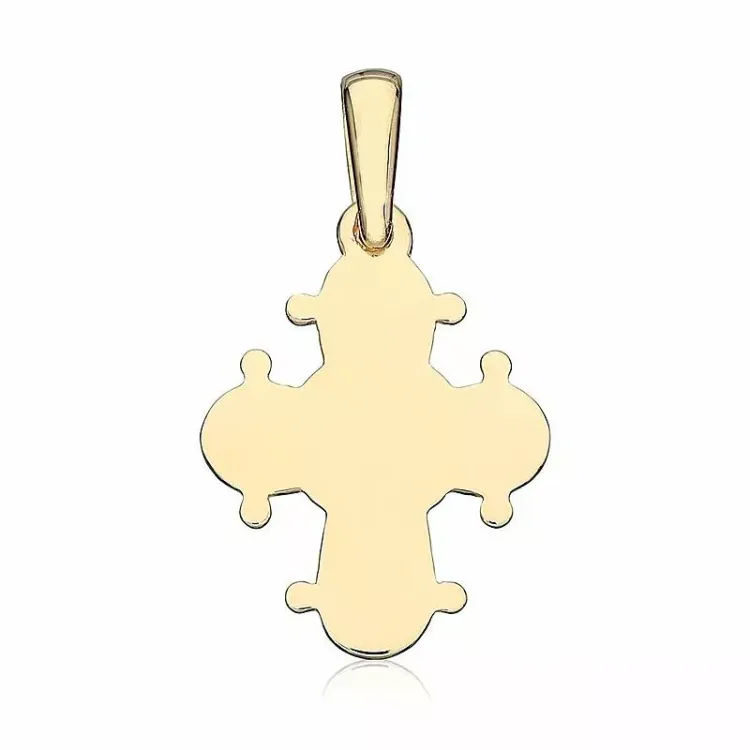 13 x 15 mm dagmarkors i forgylt sølv - Amoré
