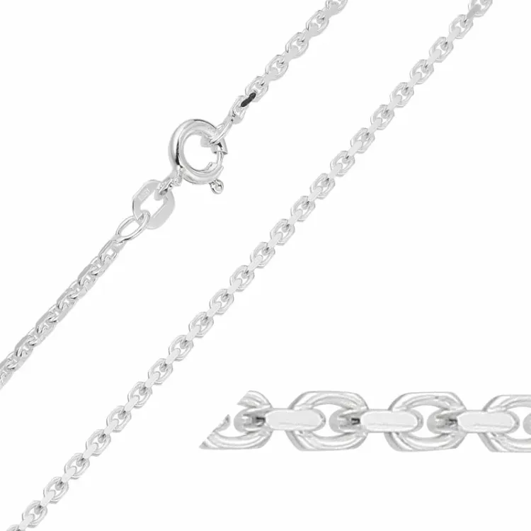 BNH Anker facet armbånd i sølv 17 cm x 1,4 mm