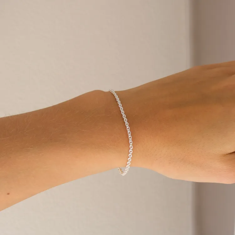 BNH Anker rund armbånd i sølv 21 cm x 2,3 mm