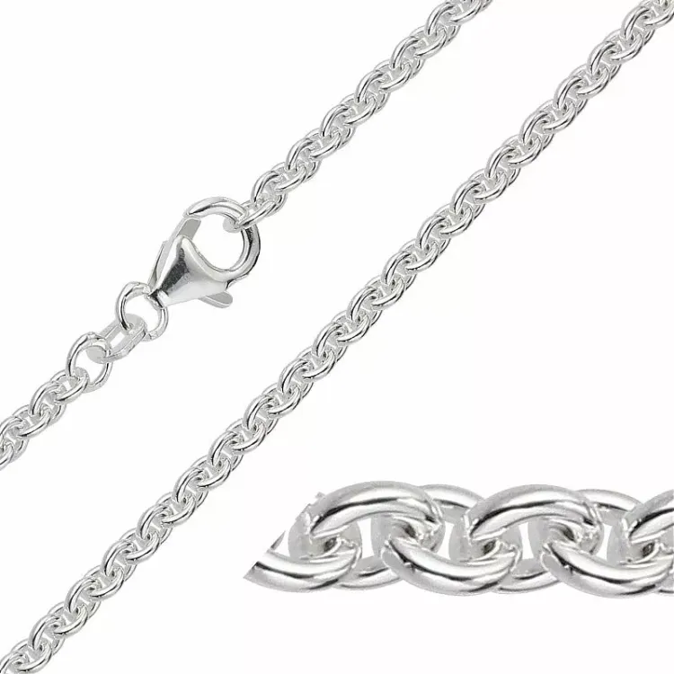 BNH Anker rund halskjede i sølv 55 cm x 2,3 mm