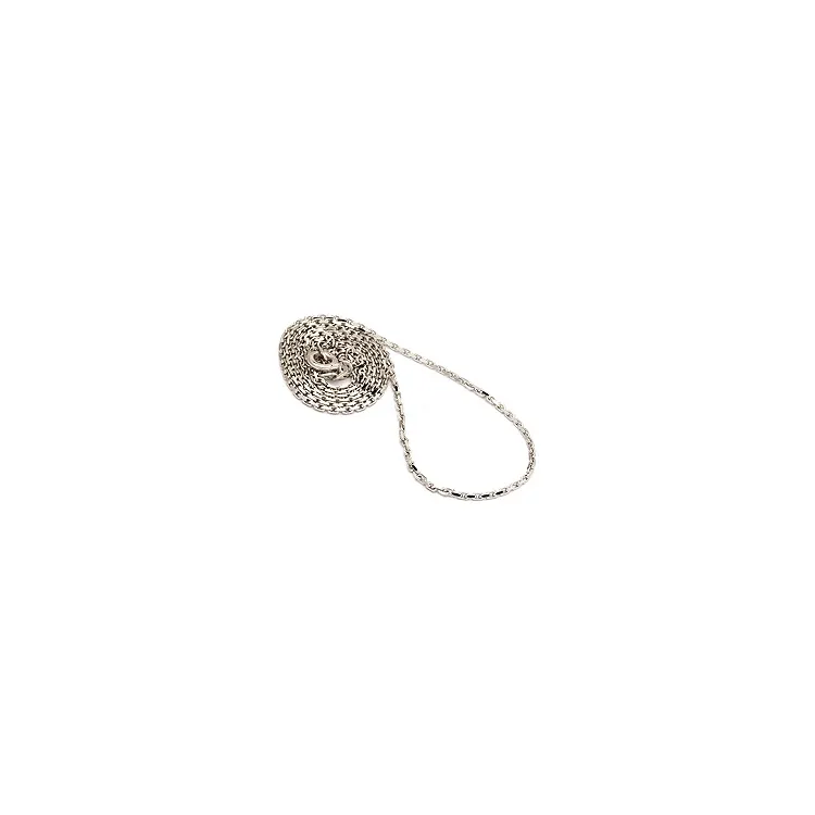Elegant BNH Anker facet halskjede i 14 karat hvitt gull 55 cm x 1,4 mm
