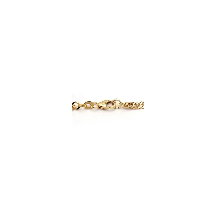 BNH singapore armbånd i 14 karat gull 18,5 cm x 3,5 mm