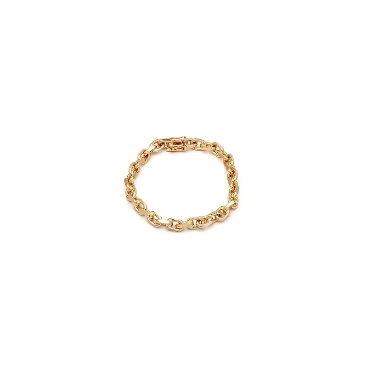 BNH Anker facet armbånd i 14 karat gull 18,5 cm x 6,0 mm