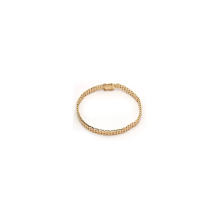 BNH Murstensarmbånd i 14 karat gull 18,5 cm x 5,0 mm