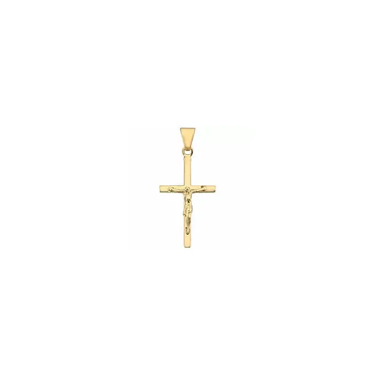 Jesus gull BNH kors i 8 karat - Amoré