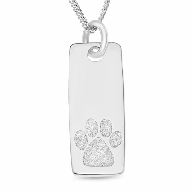 dogtag Navnehalskjede med anheng i sølv - My Letter