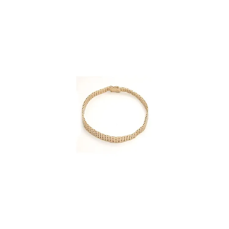 BNH Murstensarmbånd i 14 karat gull 18,5 cm x 7,0 mm
