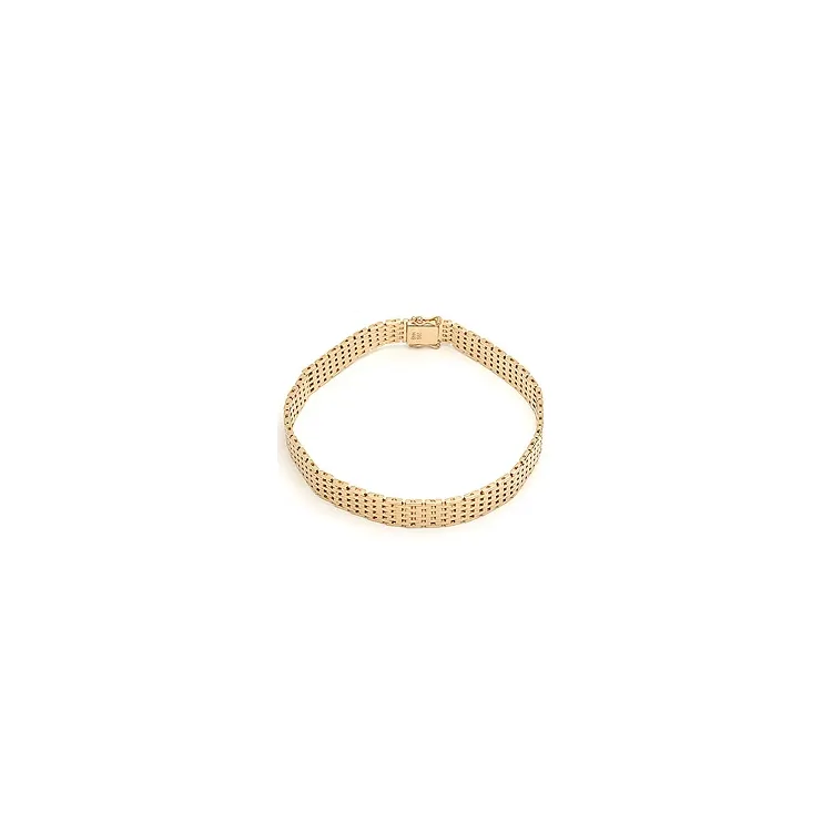 BNH Murstensarmbånd i 14 karat gull 18,5 cm x 9,0 mm