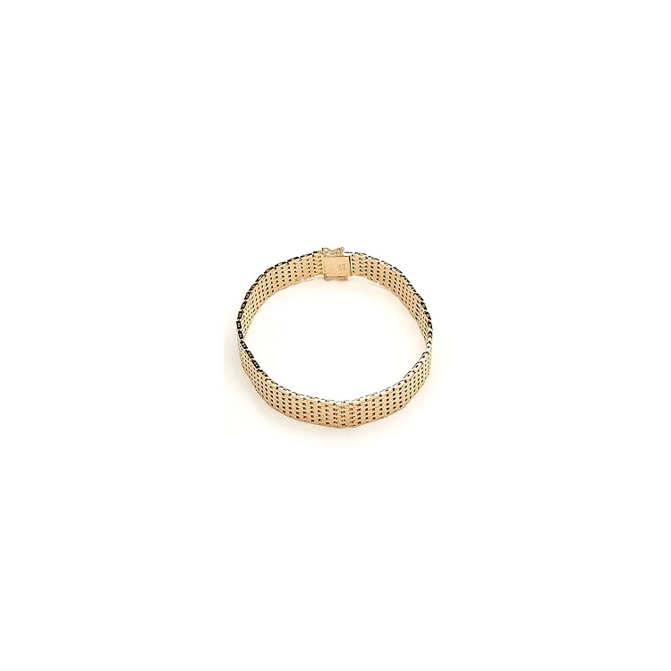 BNH Murstensarmbånd i 14 karat gull 21,0 cm x 11,0 mm