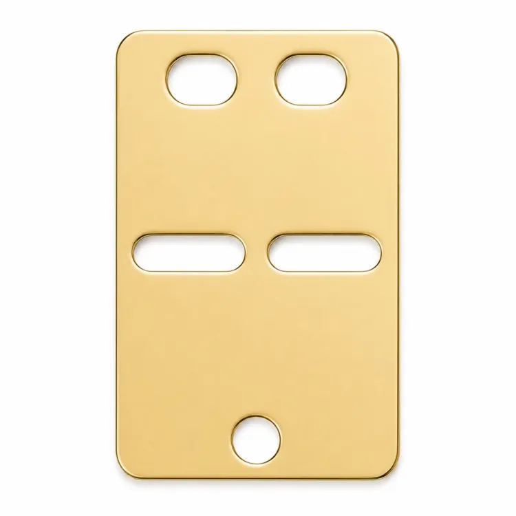 ID-plate i 8 karat