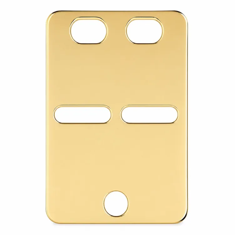 Lille ID-plate i 14 karat gull