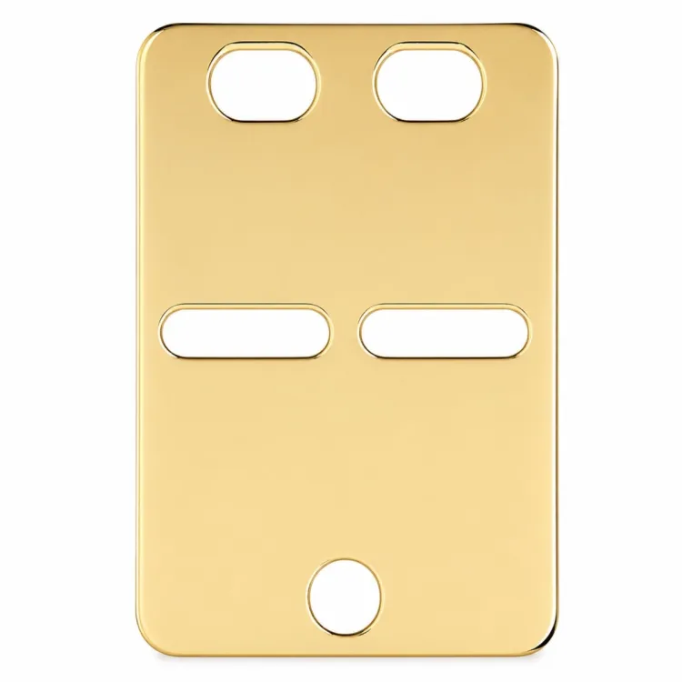 ID-plate i 14 karat gull