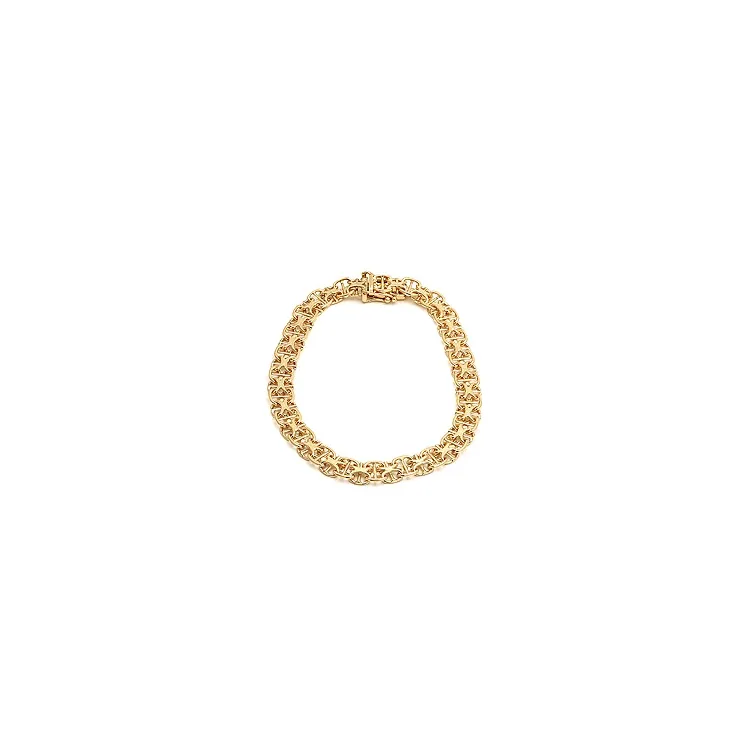 Elegant armbånd i 14 karat gull 21 cm x 6,5 mm