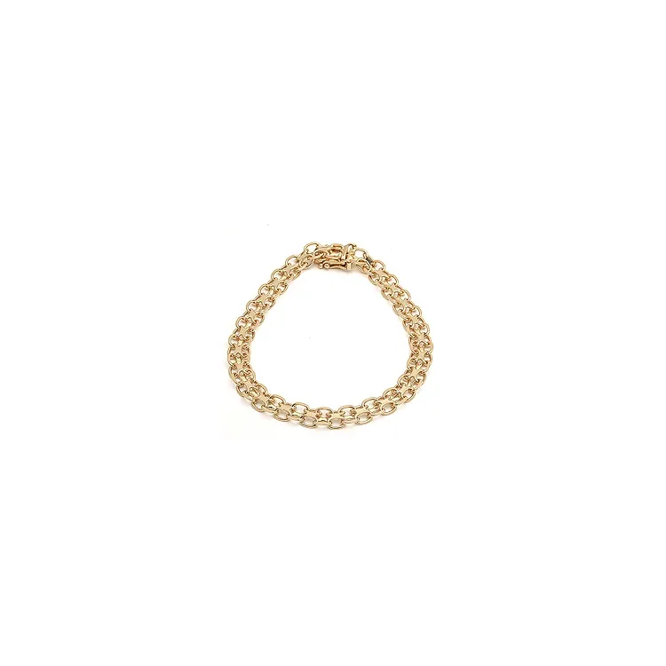 armbånd i 14 karat gull 21 cm x 6,5 mm