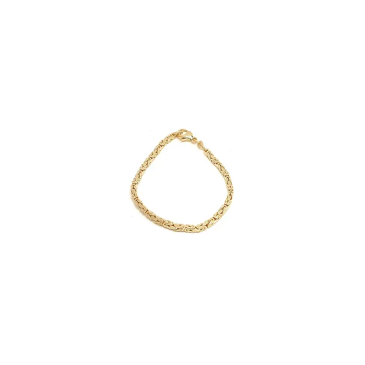 kongearmbånd i 8 karat 21 cm x 2,8 mm