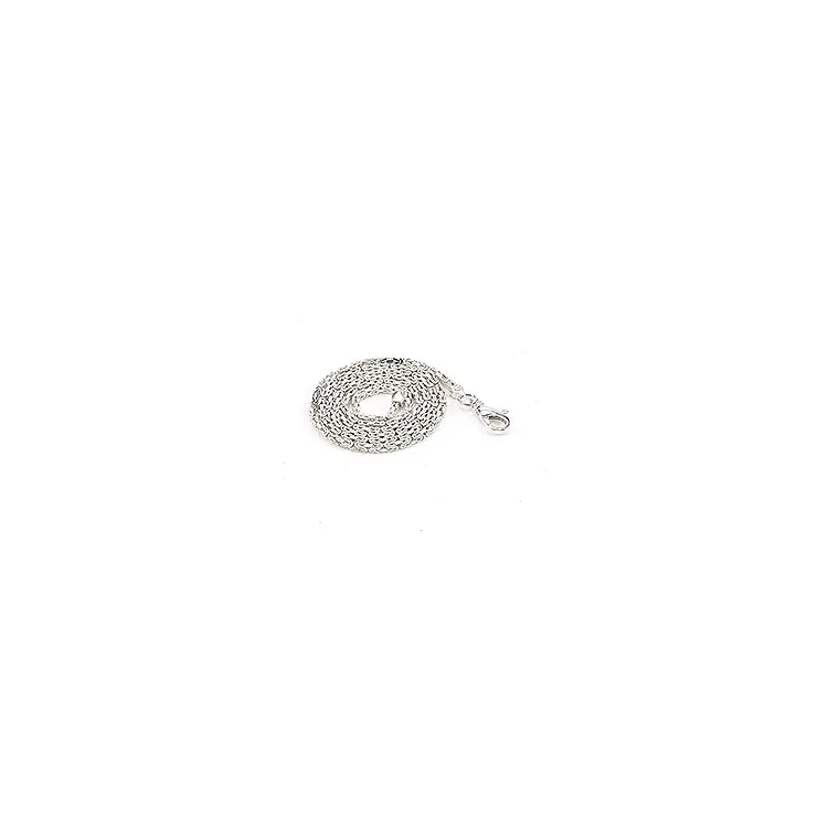kongearmbånd i 14 karat hvitt gull 17 cm x 1,8 mm