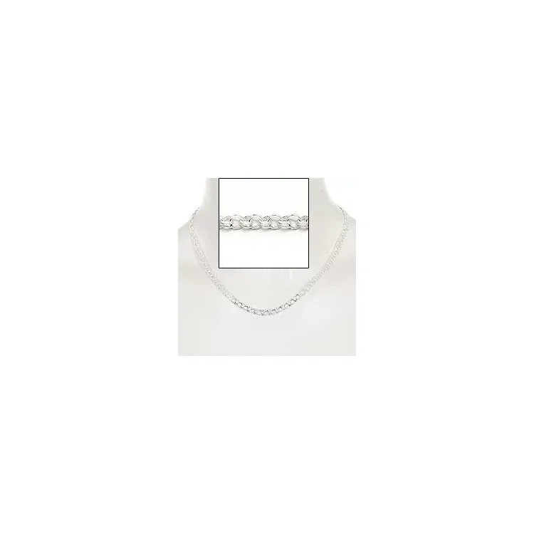 BNH bismark halskjede i sølv 60 cm x 5,0 mm