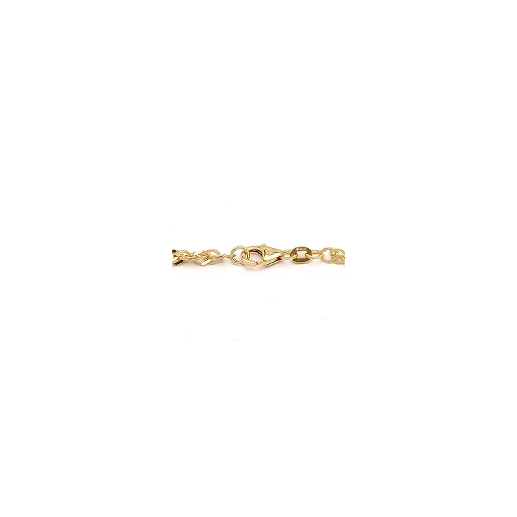 BNH singapore armbånd i 14 karat gull 21,0 cm x 2,9 mm