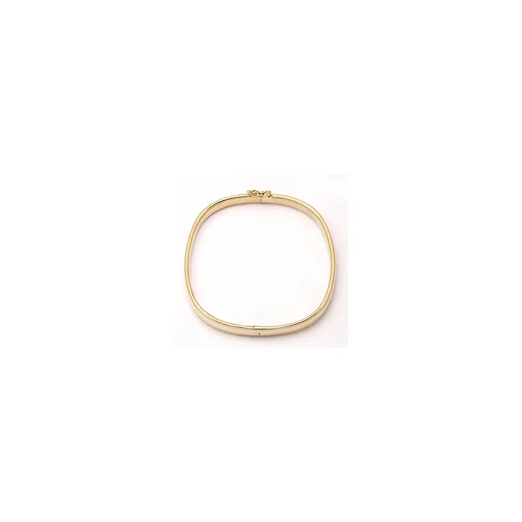 5 mm firkantet BNH armring i 14 karat gull