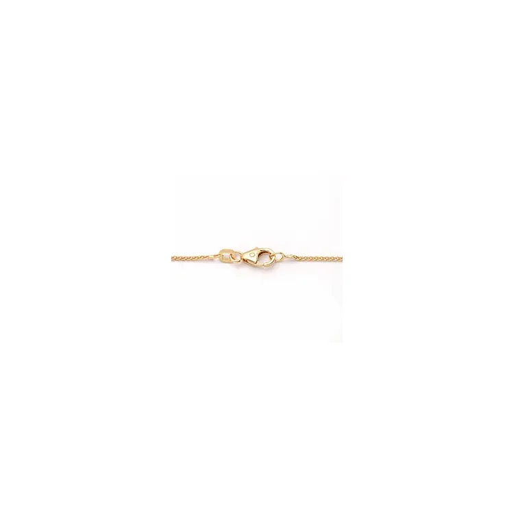 hvetekjede i 14 karat gull 45 cm x 1,0 mm