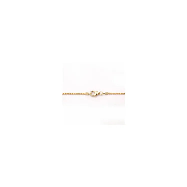 BNH hvetekjede i 14 karat gull 45 cm x 1,3 mm