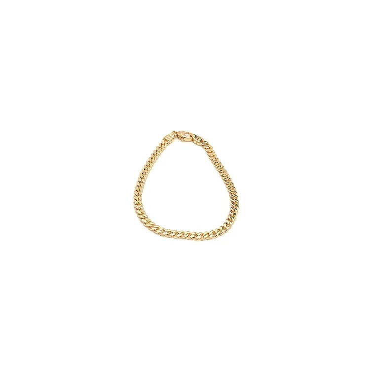 BNH panserarmbånd i 14 karat gull 21 cm x 5,3 mm