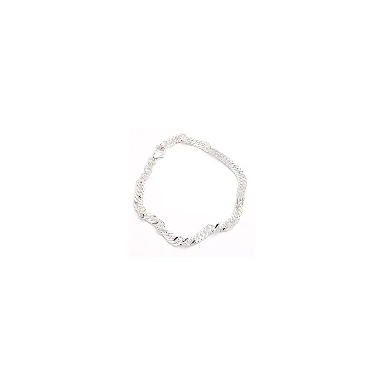 Bnh singapore armbånd i sølv 18,5 cm x 4,7 mm