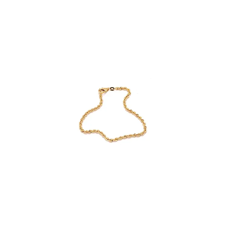 BNH cordel armbånd i 14 karat gull 17 cm x 2,7 mm