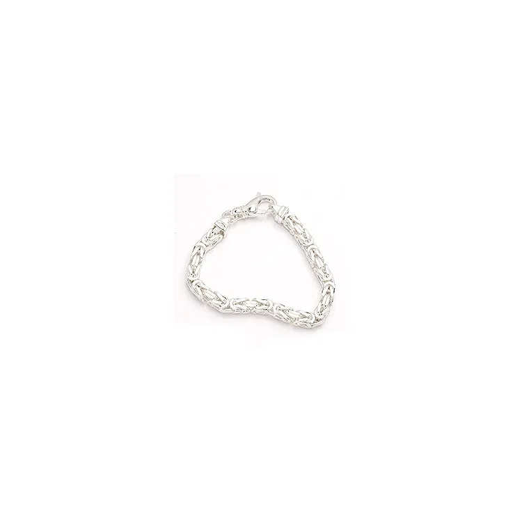 Kongearmbånd i sølv 23 cm x 8,0 mm