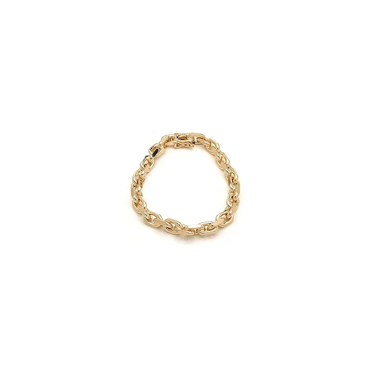 BNH Anker facet armbånd i 14 karat gull 21 cm x 7,0 mm