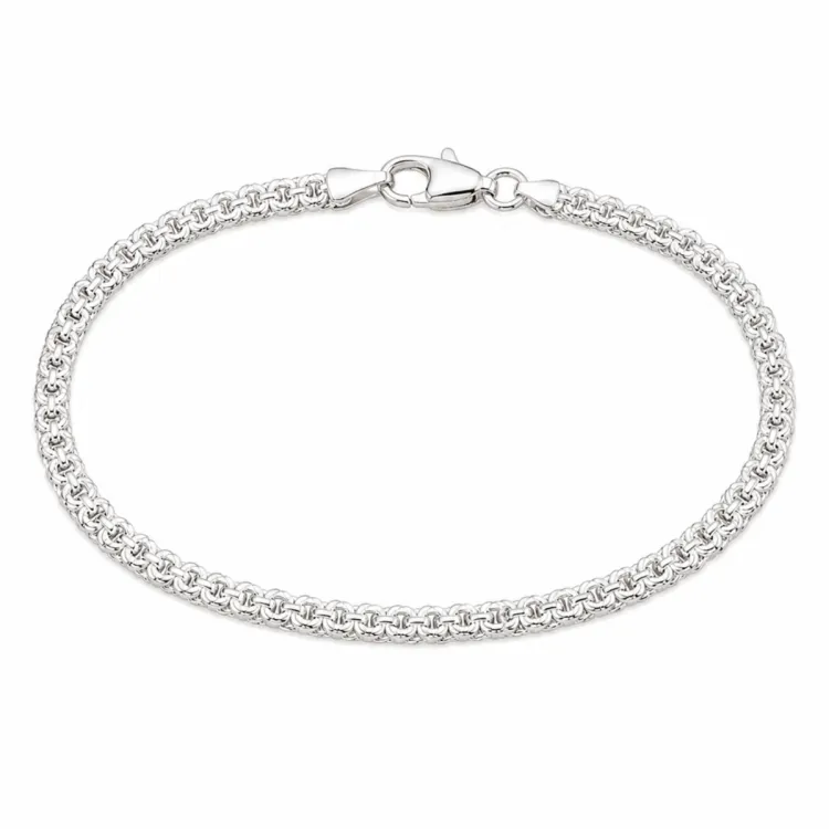 BNH Bismark armbånd i sølv 21,0 cm x 3,5 mm