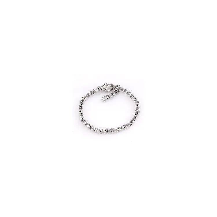 BNH ankelkjede i 14 karat hvitt gull 24-26 cm x 3,1 mm