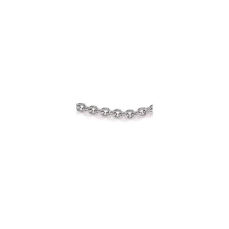 BNH ankelkjede i 14 karat hvitt gull 24-26 cm x 2,7 mm