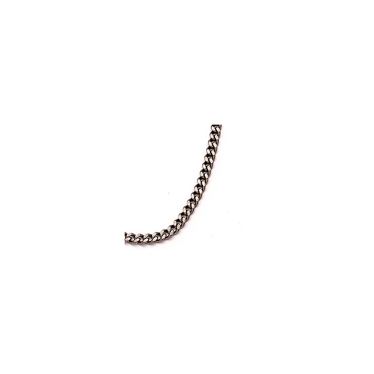 BNH panserhalskjede i svart rodinert sølv 38 cm x 1,2 mm