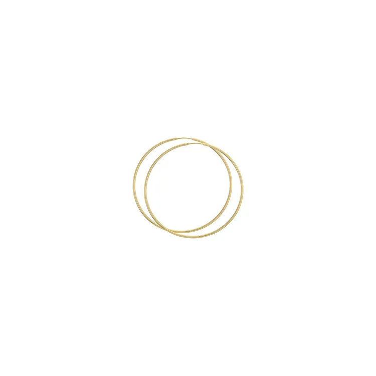 62 mm BNH creol øredobber i 14 karat gull