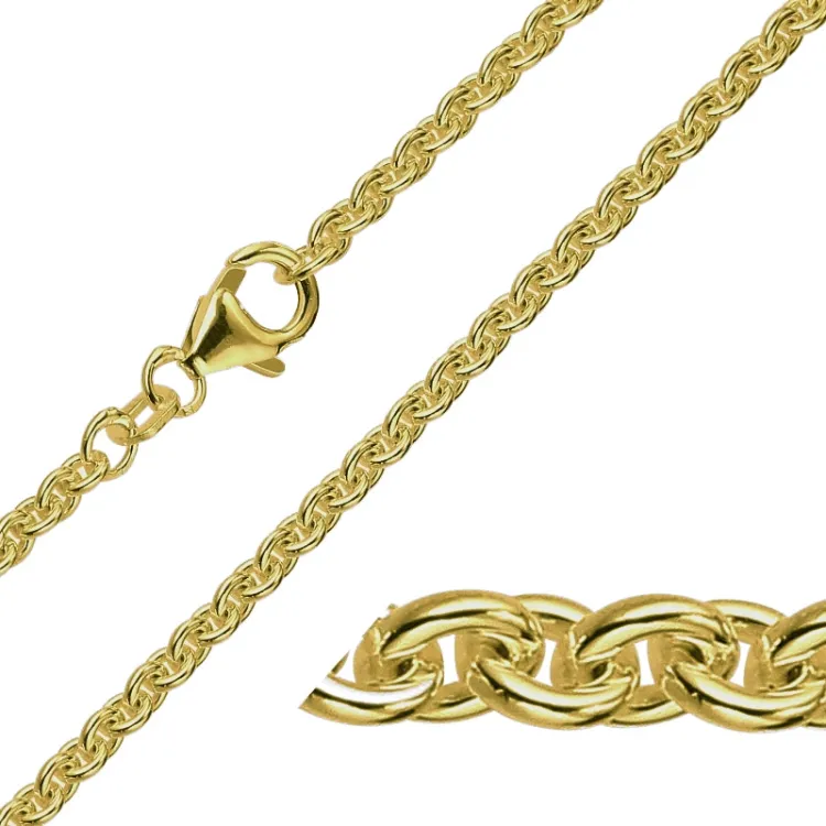 BNH Anker rund halskjede i 8 karat 55 cm x 2,0 mm