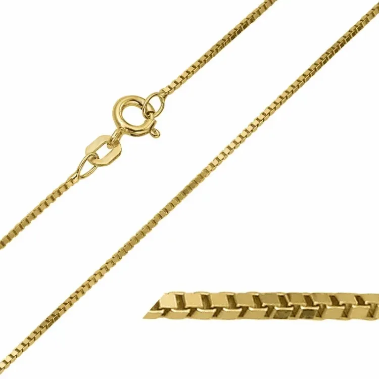 BNH veneziahalskjede i 14 karat gull 38 cm x 0,9 mm