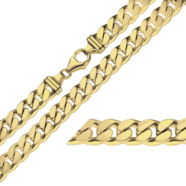 BNH panserarmbånd i 14 karat gull 21 cm x 9,0 mm