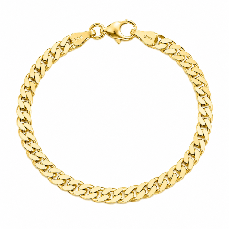 BNH panserarmbånd i 8 karat 17 cm x 5,3 mm